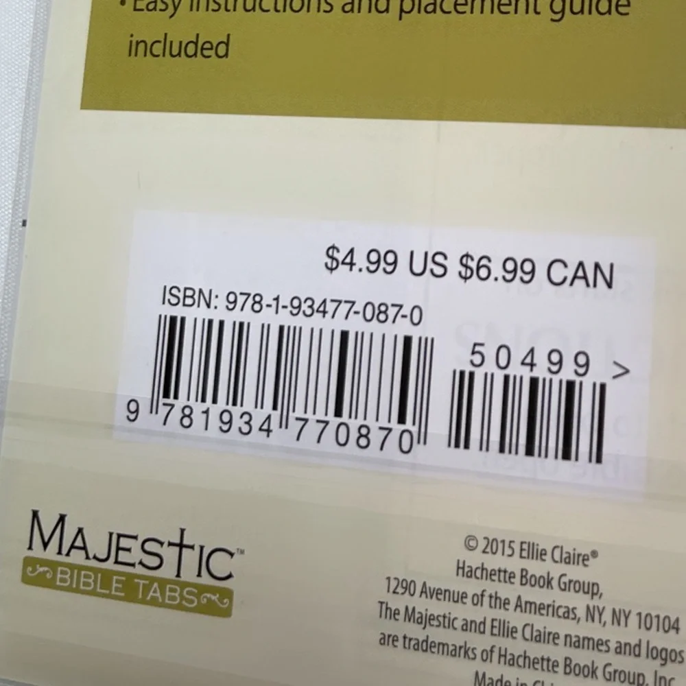 Magestic tradicional Gold-Edged bible Tabs 2 FOR 8$